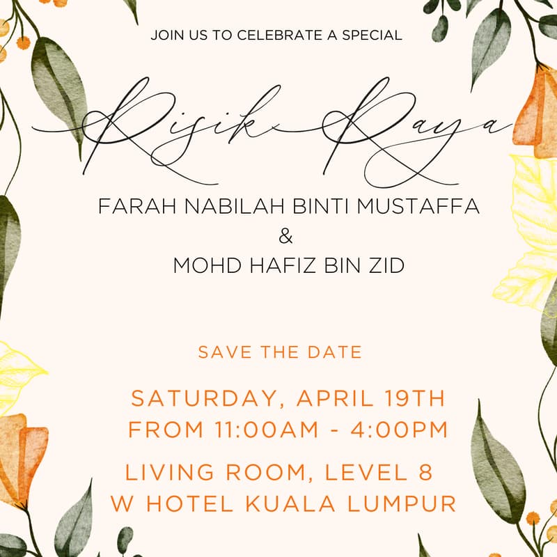 Cover Image for Risik Raya - Celebration of Love and Eid Open House