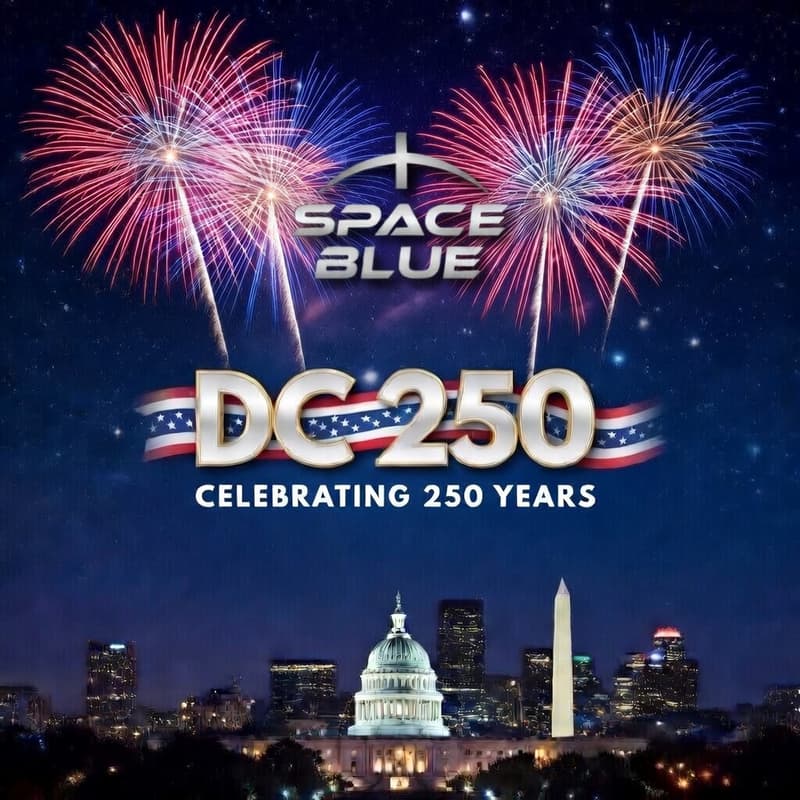 Cover Image for USA 250TH CELEBRATION                     WASHINGTON DC-                          SPACE ART MUSIC HISTORY MAKERS