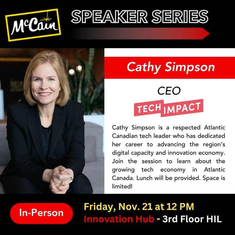 Cover Image for McCain Speaker Series: Cathy Simpson, TechImpact