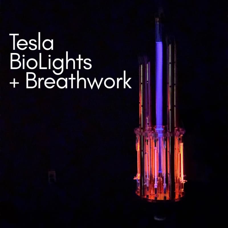 Cover Image for Breathwork + Tesla Energy Lights 75min Session (FOR EVERYONE)