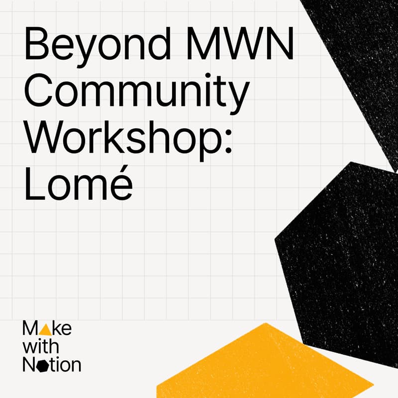 Cover Image for MWN : Notion Workshop