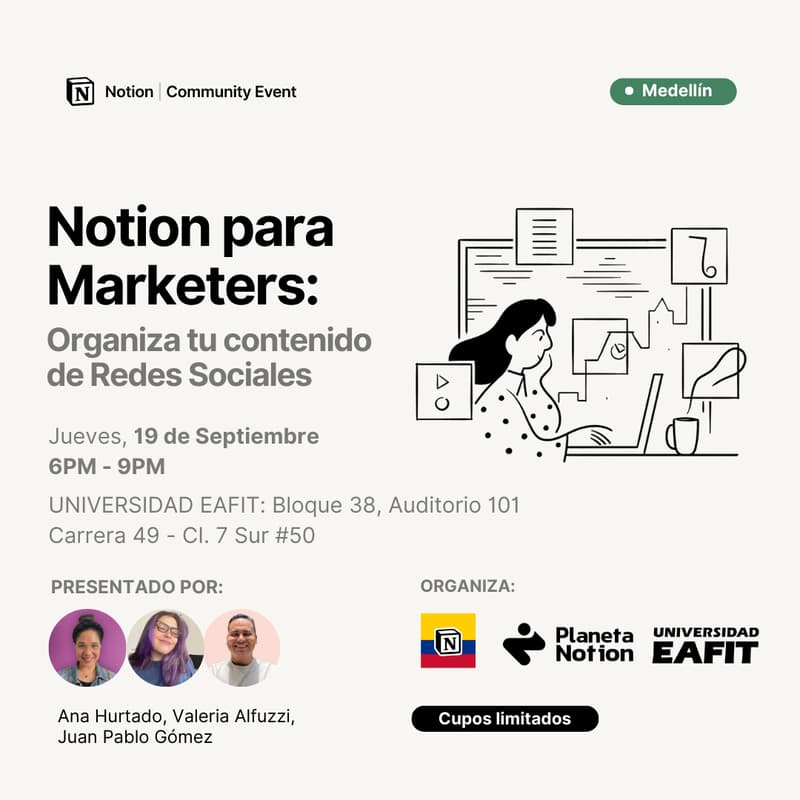 Cover Image for Notion para Marketers: Organiza tu contenido de Redes Sociales