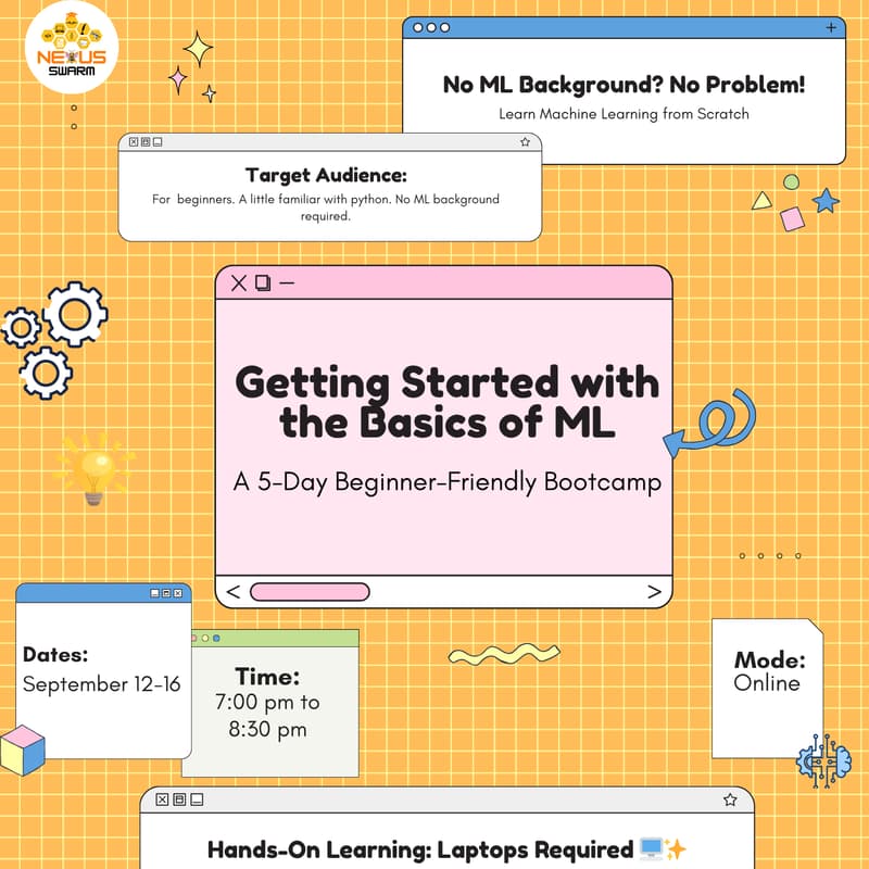 Cover Image for Getting Started with the Basics of ML: A 5-Day Beginner-Friendly Bootcamp