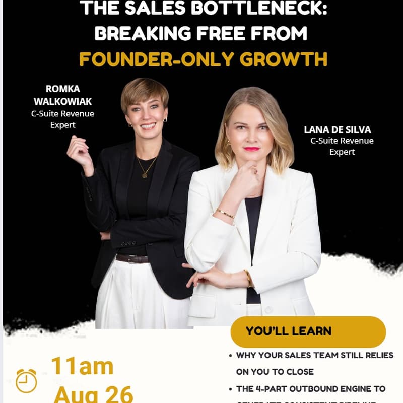 Cover Image for The Sales Bottleneck: Breaking Free from Founder-Only Growth
