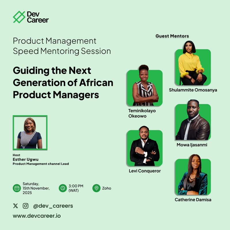 Cover Image for Product Management Speed Mentoring Session