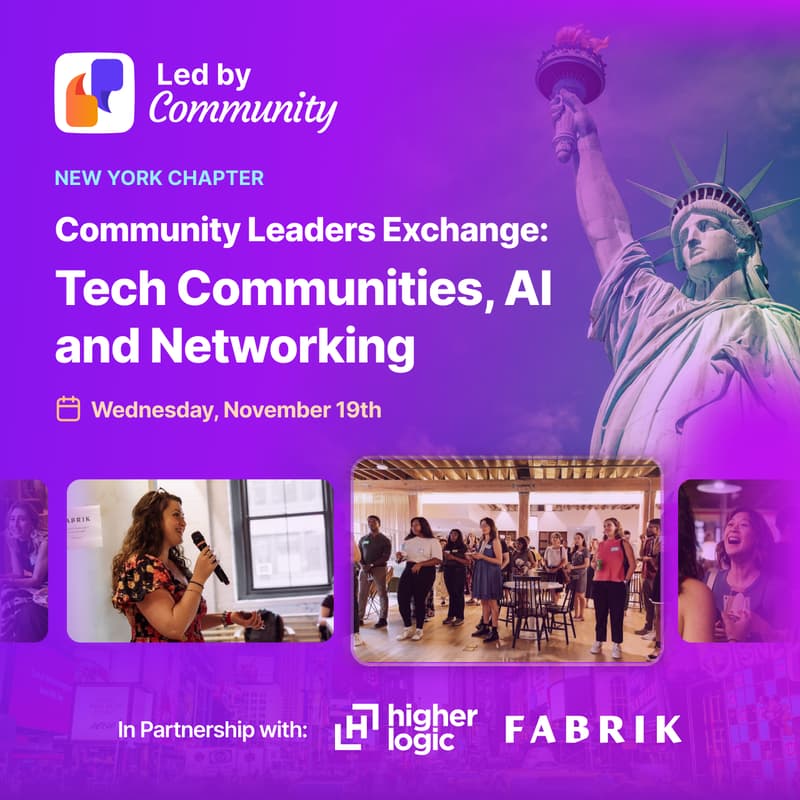 Cover Image for Community Leaders Exchange: Tech Communities, AI and Networking