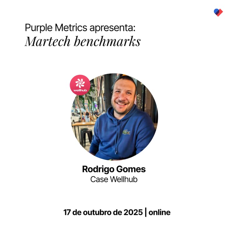 Cover Image for [webinar] Purple Metrics apresenta: Martech Benchmarks | case Wellhub