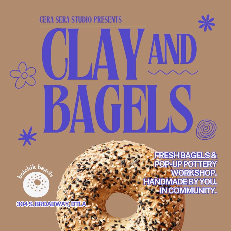Cover Image for Clay & Bagels with Cera Sera Studio