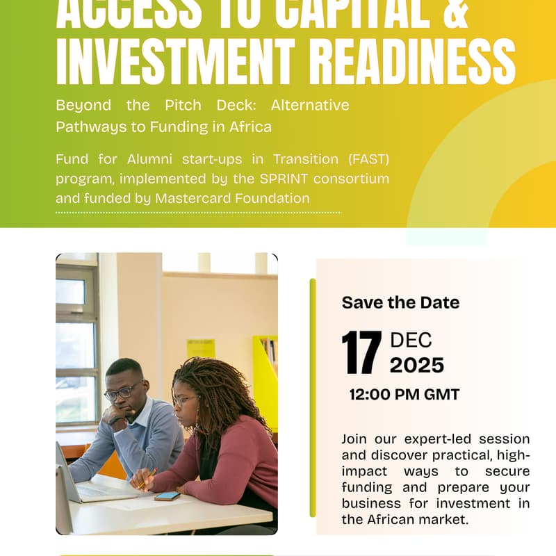 Cover Image for Access to Capital Investment Readiness