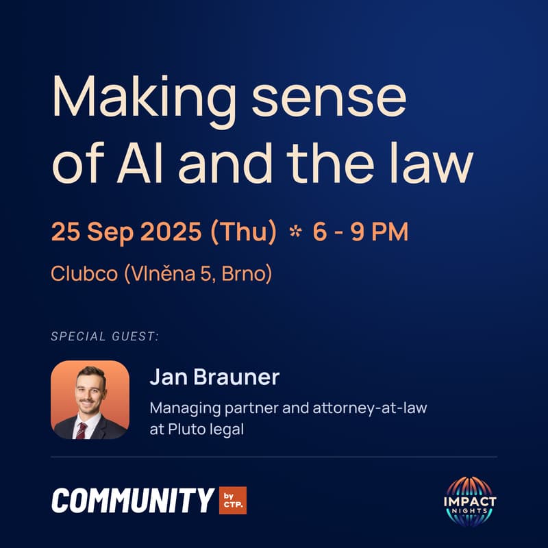 Cover Image for Impact Night with Jan Brauner — Making sense of AI and the law
