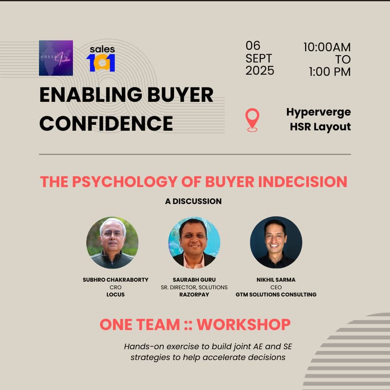 Cover Image for Sales 101 <> Pre-Sales India - Meetup