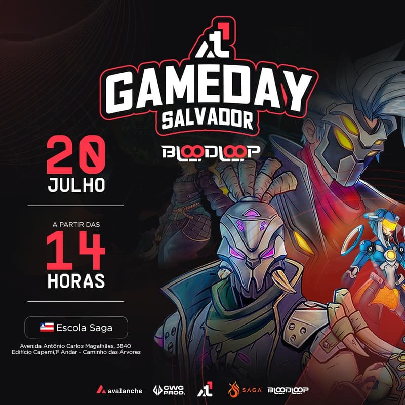 Imagem de capa para Avalanche Game Day - Salvador - Brasil