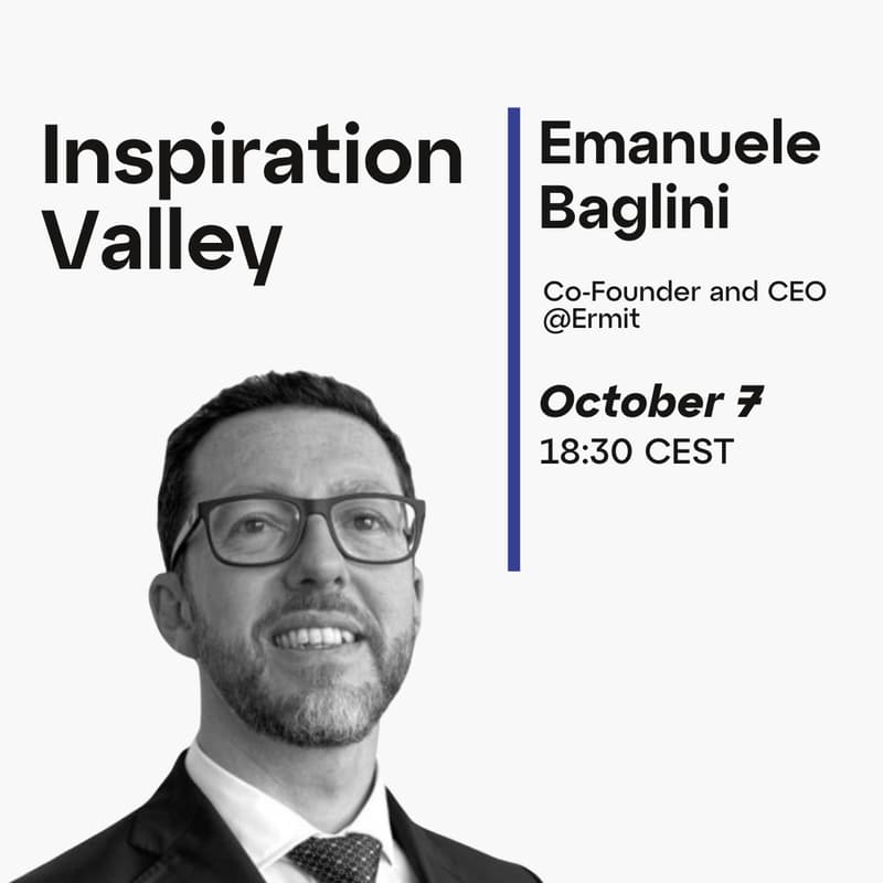 Cover Image for [Webinar] Inspiration Valley - Emanuele Baglini