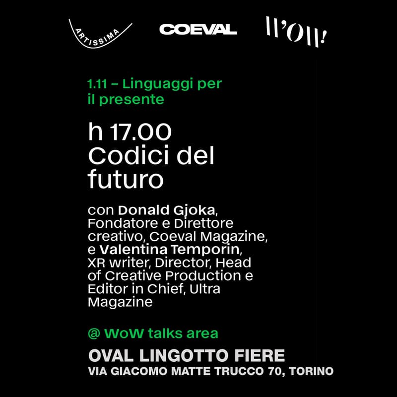 Cover Image for COEVAL TALK at Artissima