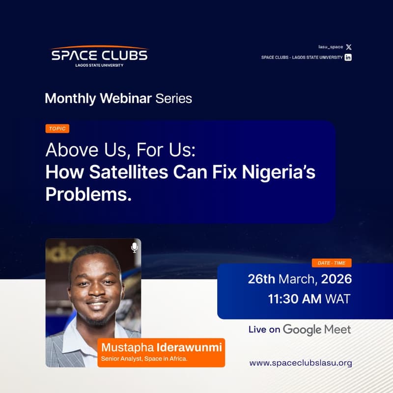 Cover Image for Above Us, For Us: How Satellites Can Fix Nigeria's Problems