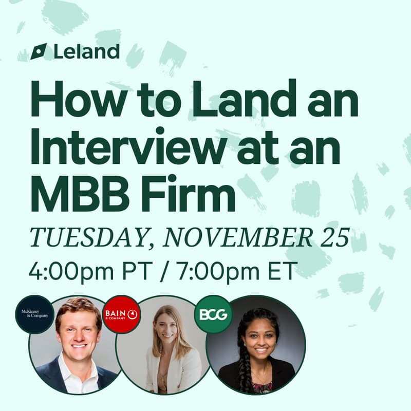 Cover Image for How to Land an Interview at an MBB Firm
