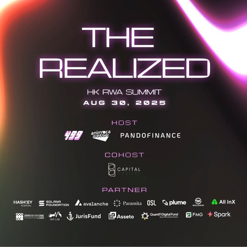 Cover Image for The Realized HK RWA Summit by 499 & Animoca Brands & Pando Finance