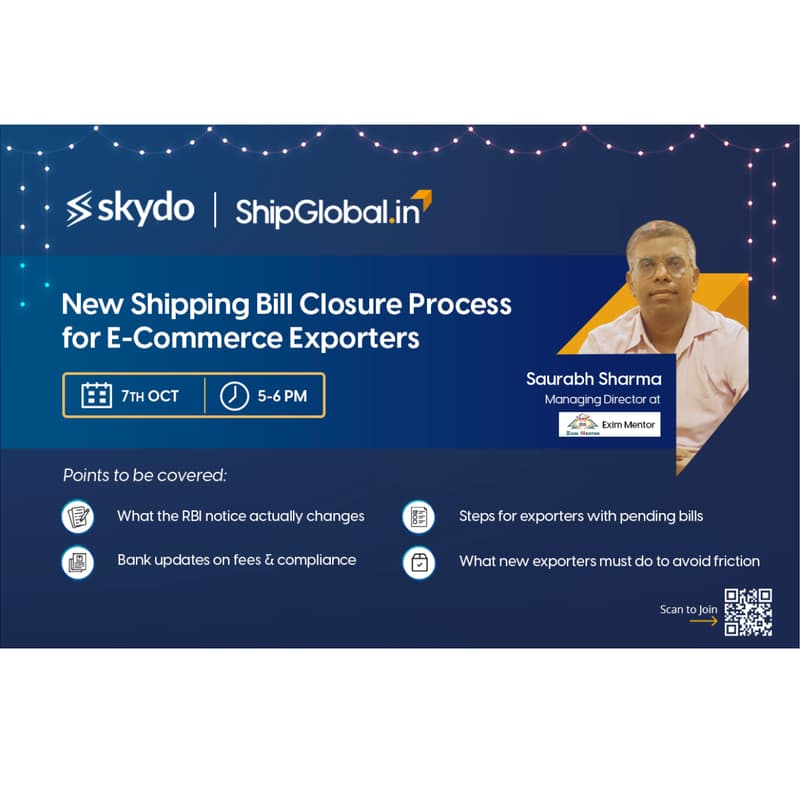 Cover Image for New Shipping Bill Closure Process for E-Commerce Exporters