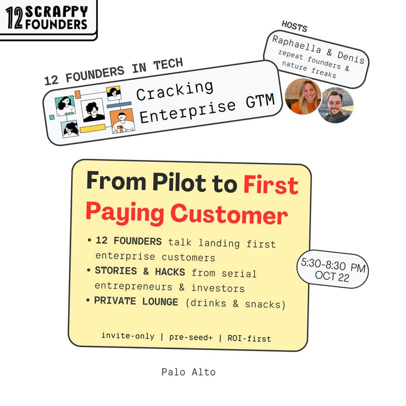 Cover Image for Cracking Enterprise GTM w/ 12 Scrappy Founders