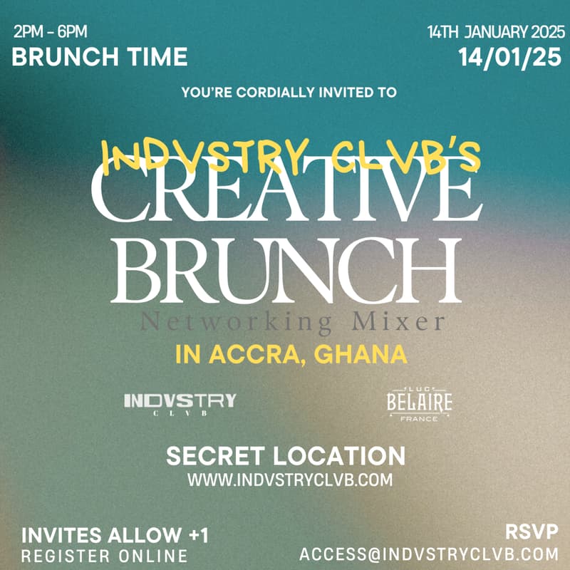 Cover Image for INDVSTRY CLVB ACCRA CREATIVE BRUNCH