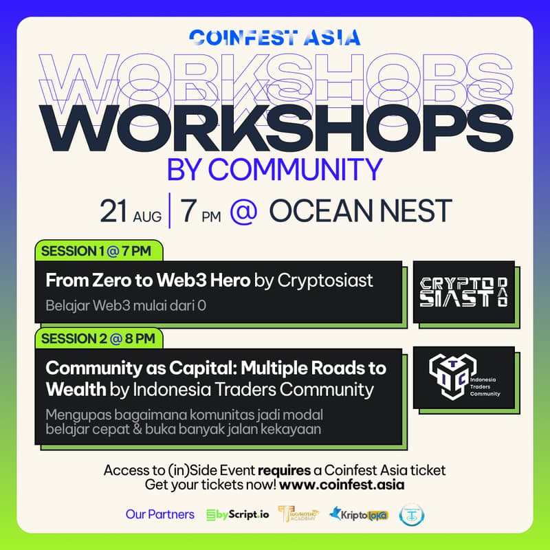 Cover Image for WORKSHOP BY COMMUNITY - (IN)Side Event at Coinfest Asia 2025