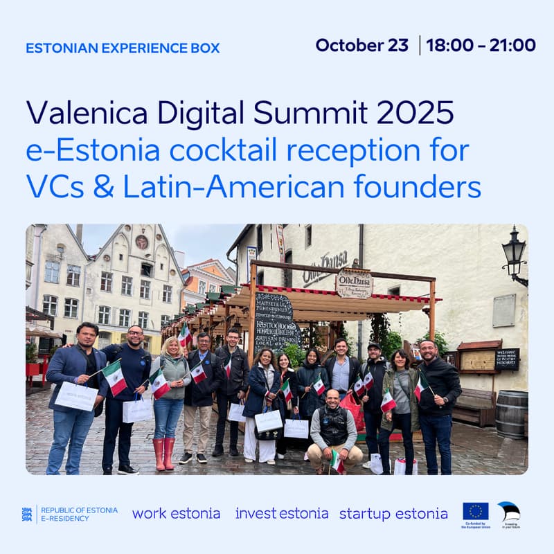 Cover Image for VDS 2025: e-Estonia cocktail reception for VCs & Latin-American founders
