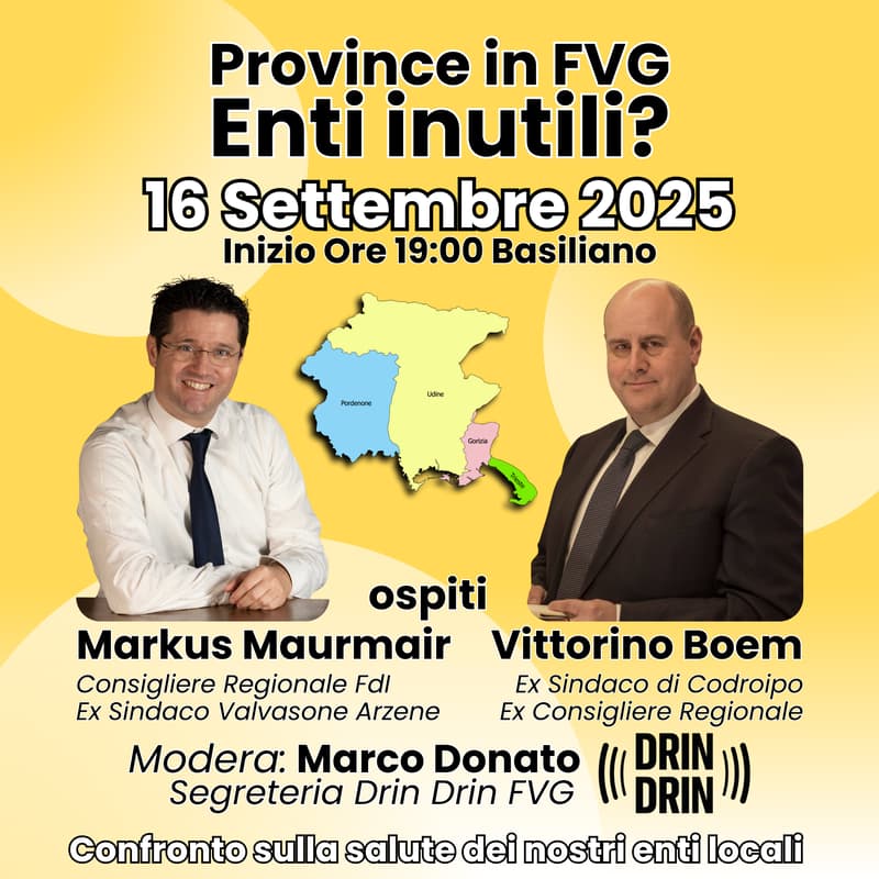 Cover Image for Le Province sono enti inutili? - DD FVG