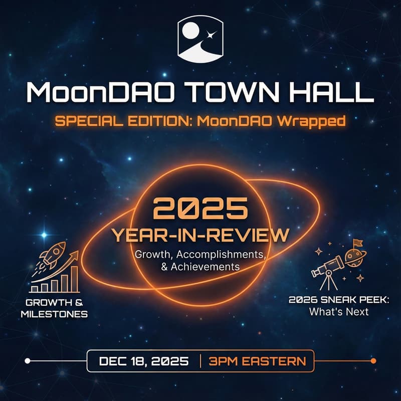Cover Image for 2025 Year in Review | MoonDAO Town Hall