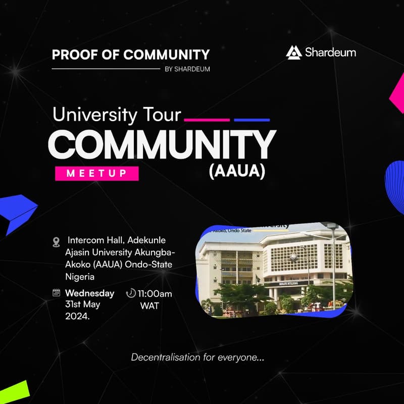 Cover Image for Shardeum Ondo, Nigeria Web3 Workshop