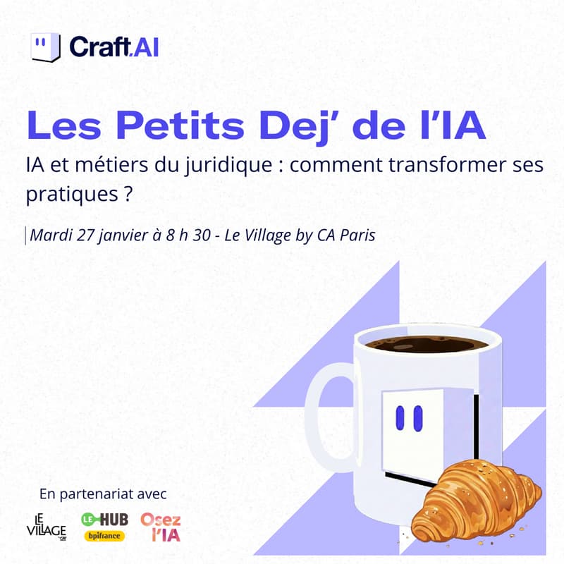 Cover Image for Les Petits Dej' de l'IA - IA et métiers du juridique : comment transformer ses pratiques ?