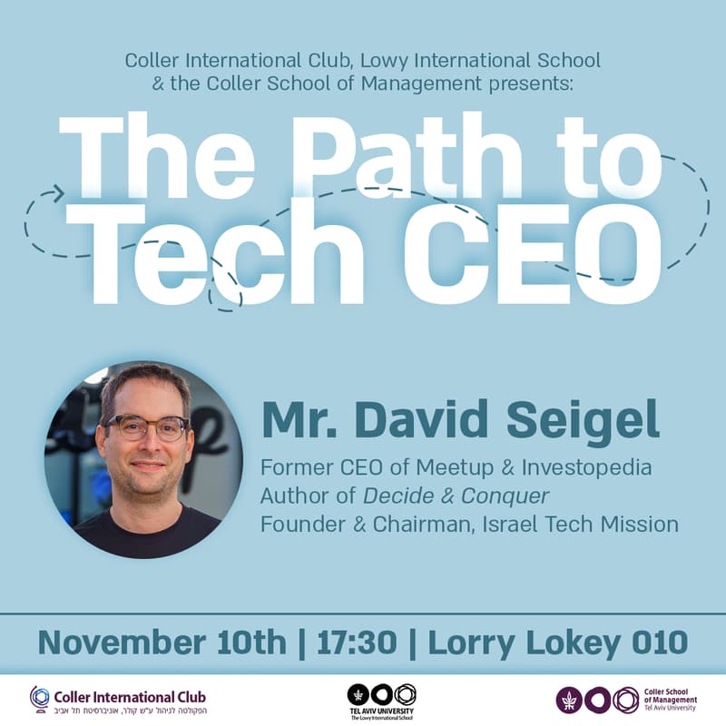 Cover Image for The Path to Tech CEO – A Talk with David Seigel
