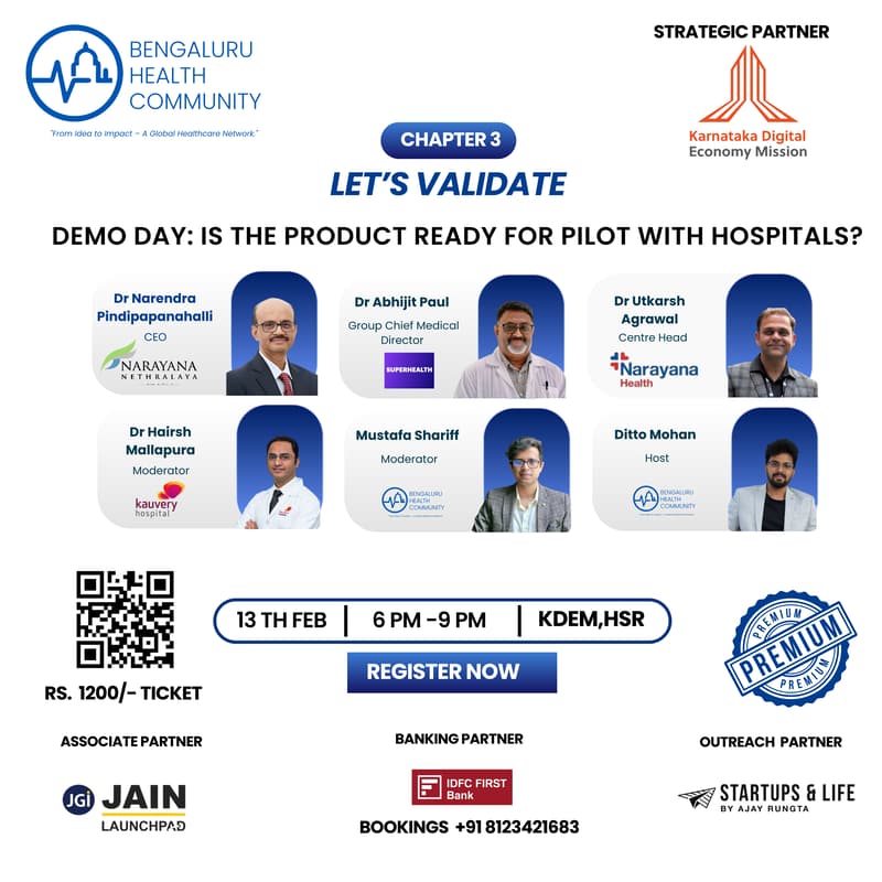 Cover Image for Demo Day: Is the Product Ready for Pilot with Hospitals?-Let’s Validate – Chapter 3