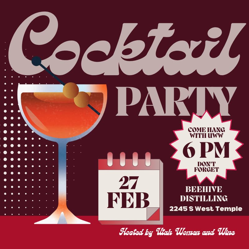 Cover Image for Cocktail Party with Utah Women and Wine