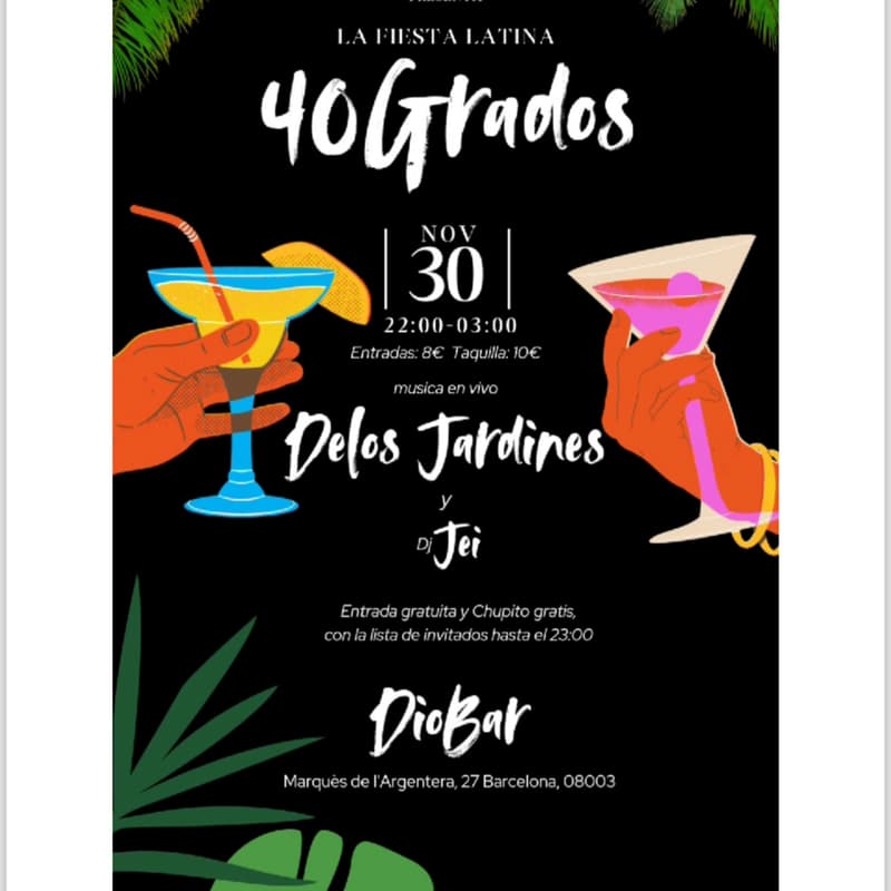 Foto de portada de 40 GRADOS @Diobar