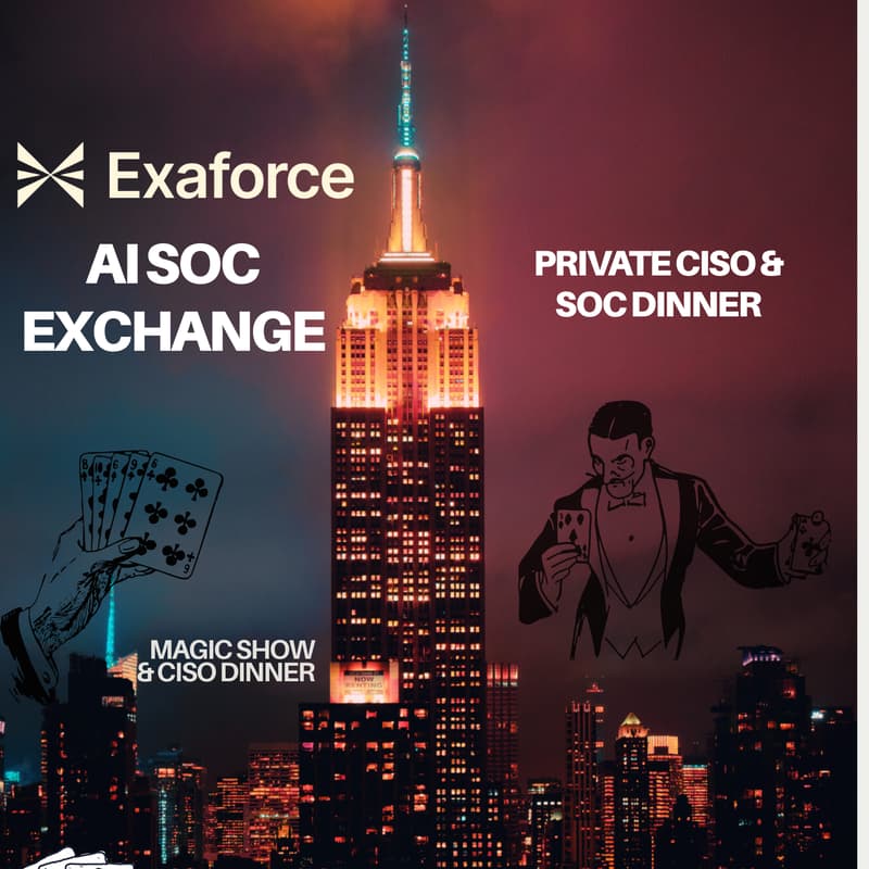 Cover Image for AI SOC Exchange — NYC (Private Dinner for CISOs & SOC Leaders)