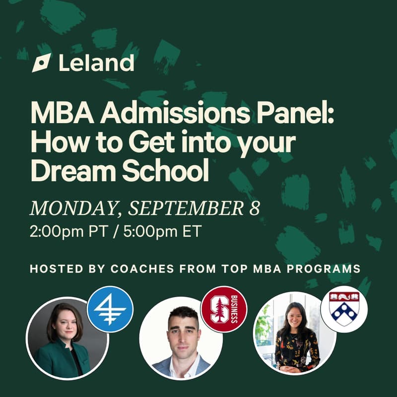 Cover Image for MBA Admissions Panel: How to Get into your Dream School