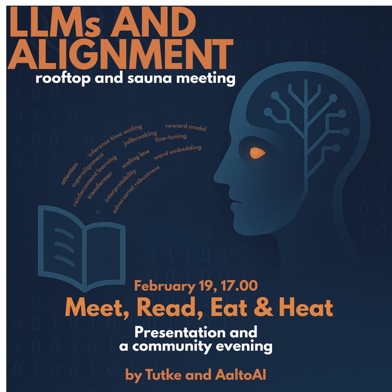 Cover Image for Meet, Read, Eat & Heat - community evening of 'LLMs and Alignment' reading club