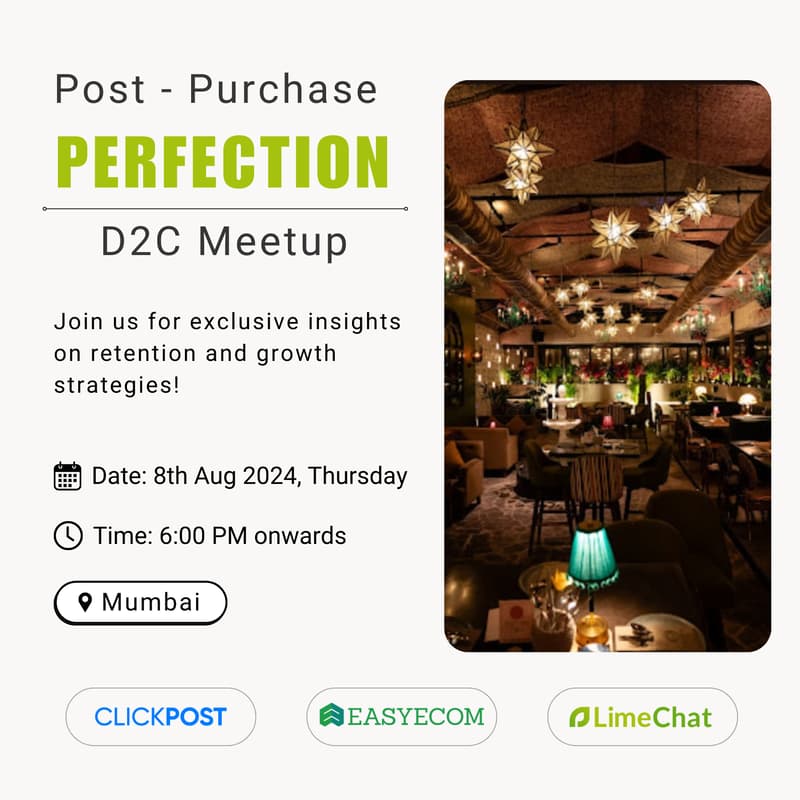 Cover Image for Post-Purchase Perfection : D2C Meetup
