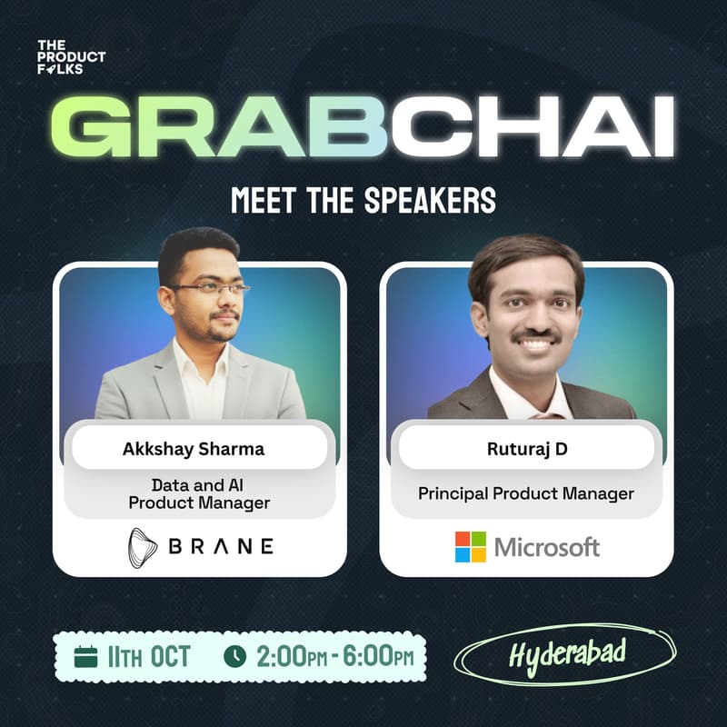 Cover Image for The Product Folks' Grabchai Meetup: Hyderabad
