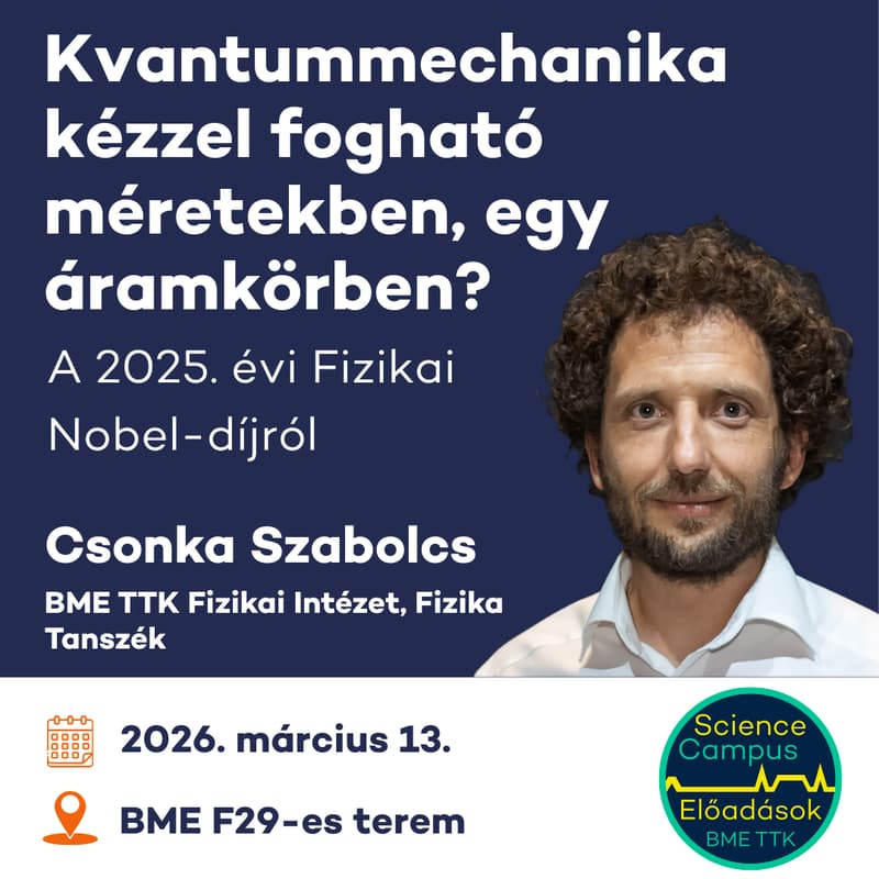 Cover Image for Kvantummechanika kézzel fogható méretekben, egy áramkörben? - A 2025. évi Fizikai Nobel-díjról
