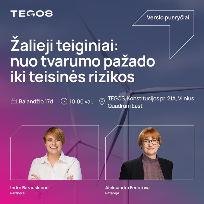 Cover Image for Žalieji teiginiai: nuo tvarumo pažado iki teisinės rizikos