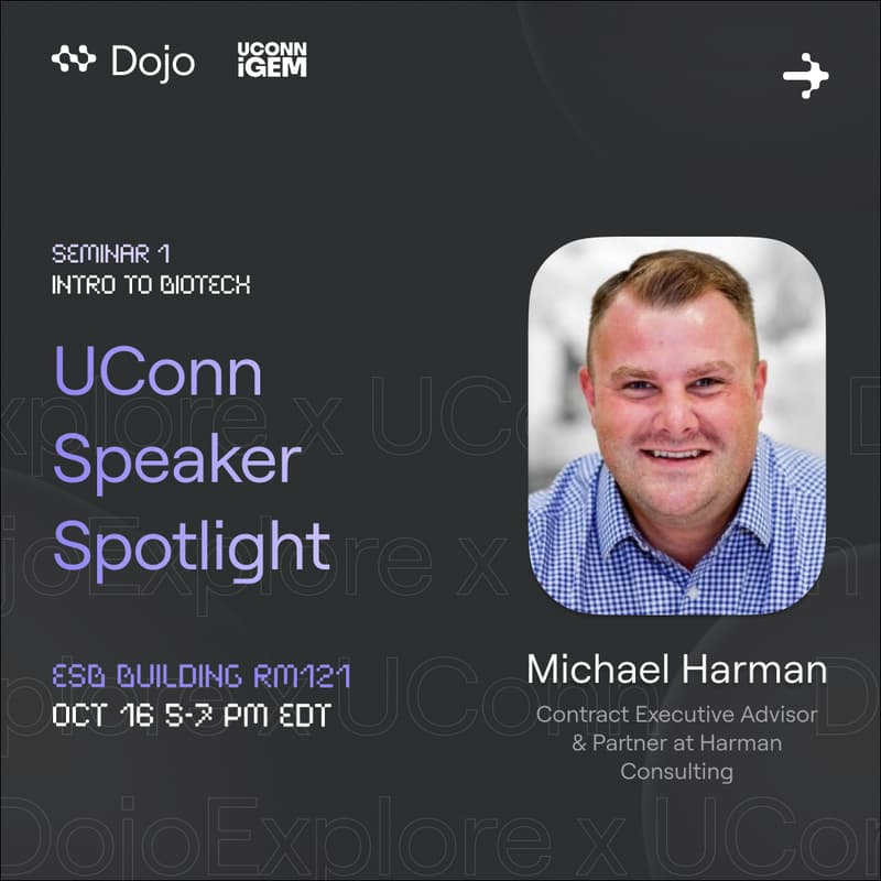 Cover Image for UConn DojoExplore Seminar 1: Intro to Biotech