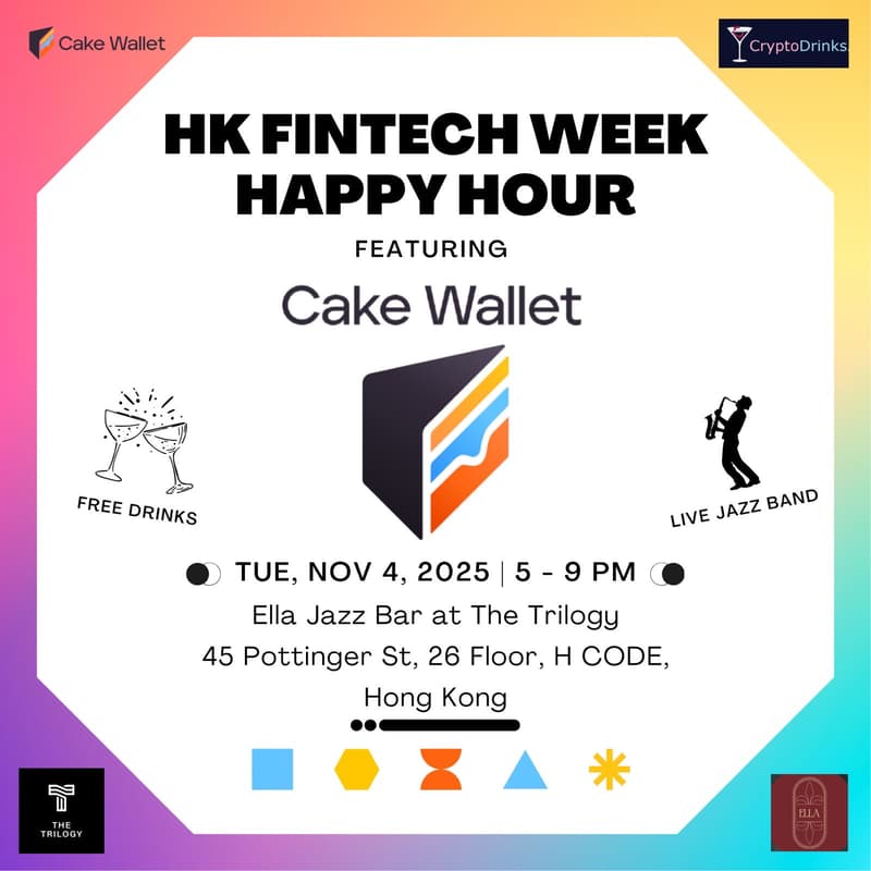 Cover Image for HK Fintech Week Jazz Night 🍻 Hosted by Cake Wallet 🍰
