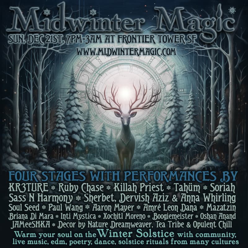 Cover Image for 5th Annual Midwinter Magic: World Folk Jam on the Winter Solstice