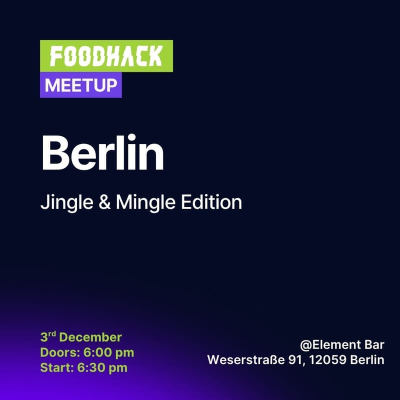Cover Image for FoodHack Berlin: Jingle & Mingle Edition