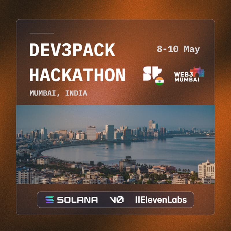 Cover Image for Dev3pack Hack, Mumbai 🇮🇳