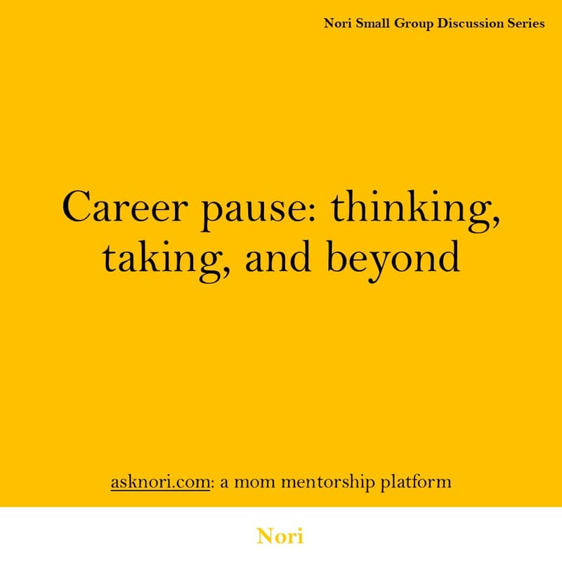 Cover Image for Career pause: thinking, taking, and beyond