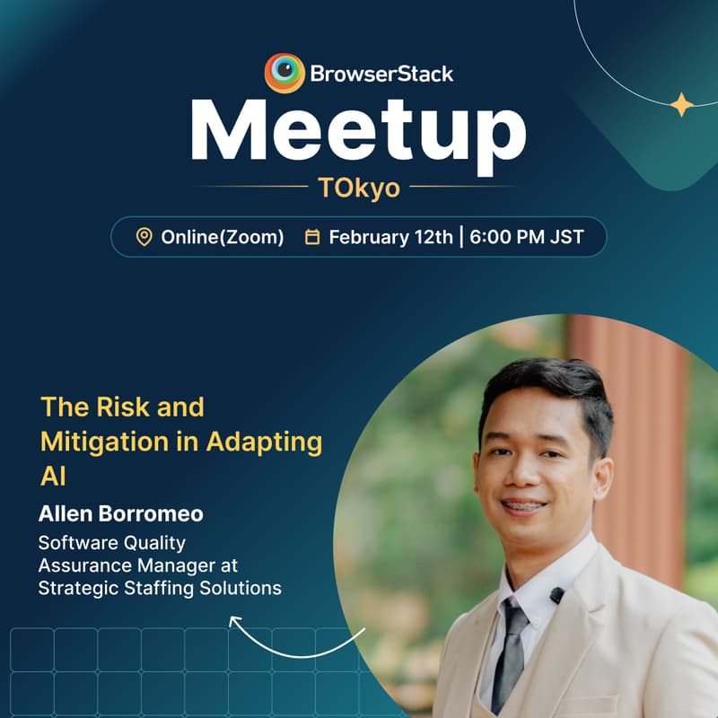 Cover Image for BrowserStack QA Online Meetup - Tokyo