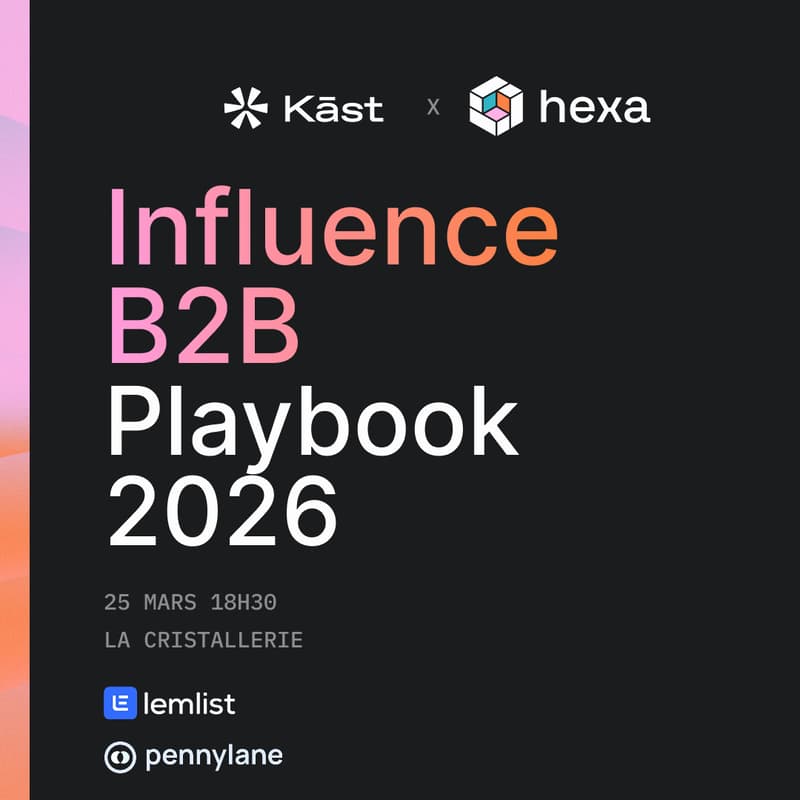 Cover Image for Influence B2B - Le playbook 2026