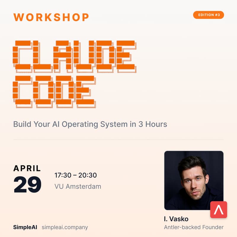 Cover Image for Claude Code Workshop - Amsterdam